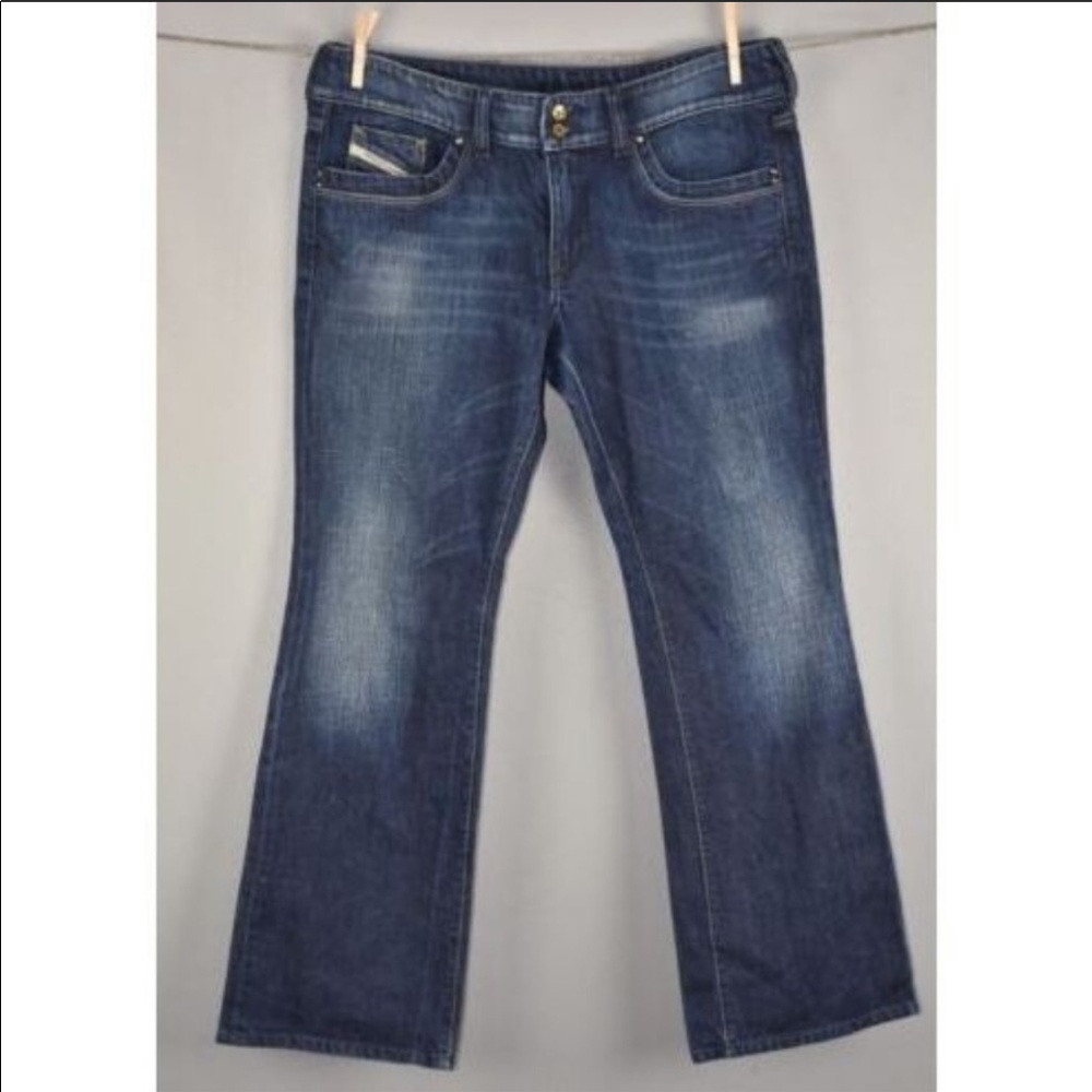 Diesel Ronhar stretch dark wash boot cut denim